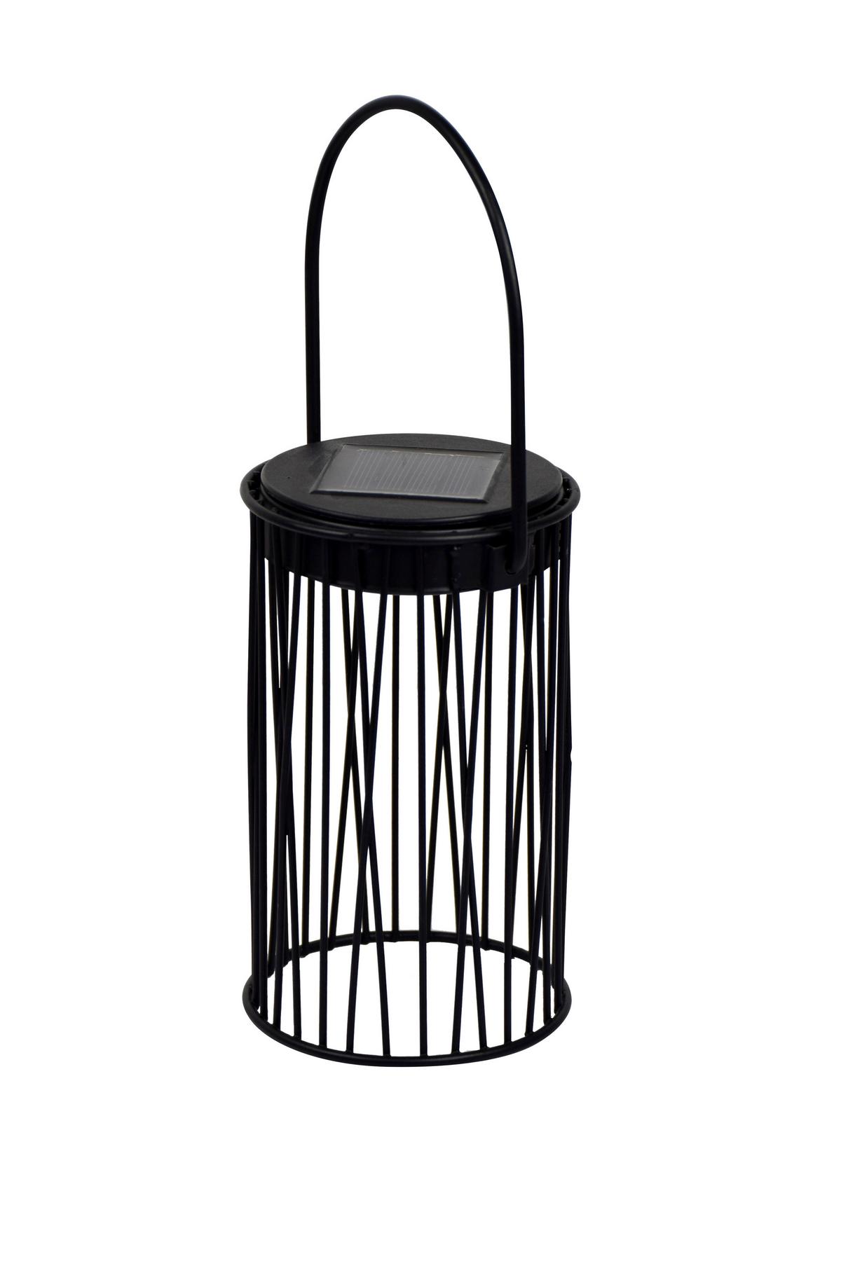 Szolárlámpa Levi - fekete, Modern, műanyag/fém (10/15,8-27cm) - Modern Living