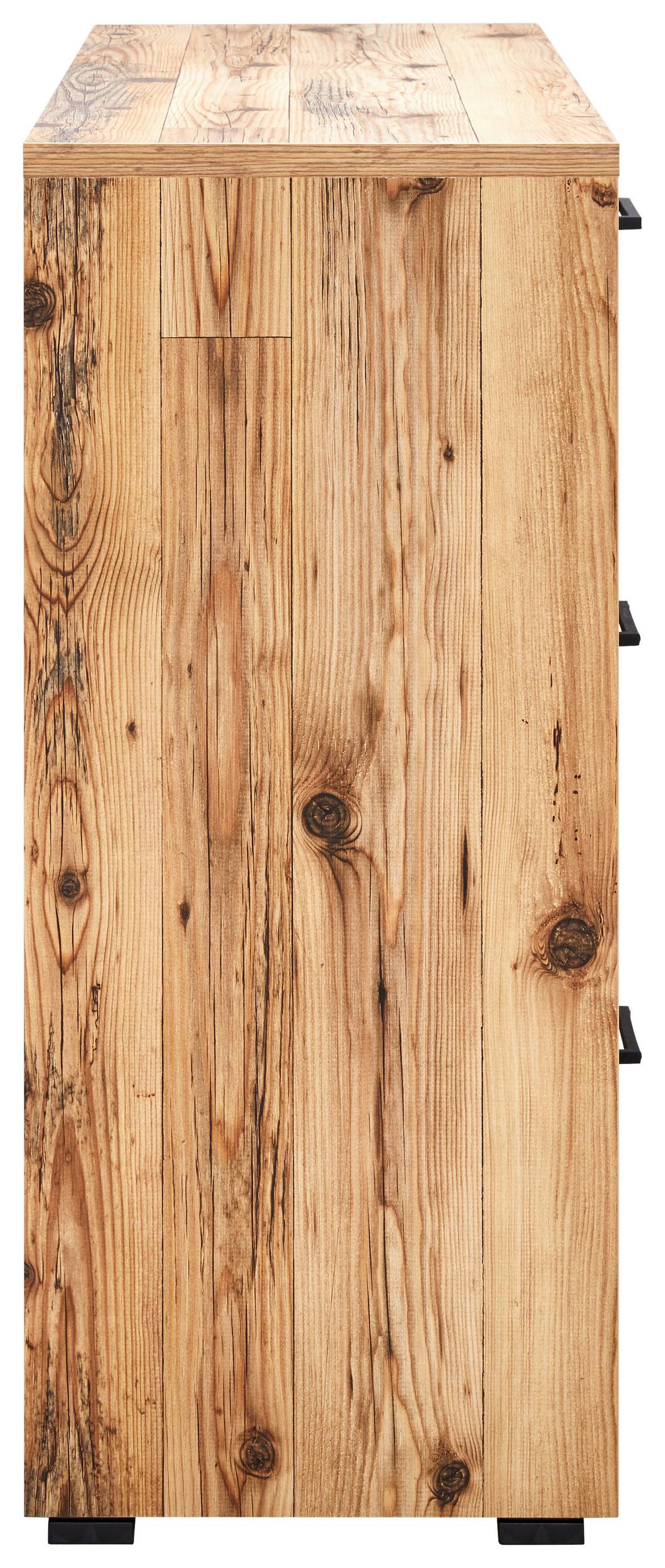 Comodă Alicante - culoare lemn molid/gri, Modern, material pe bază de lemn (120/89,4/38cm)