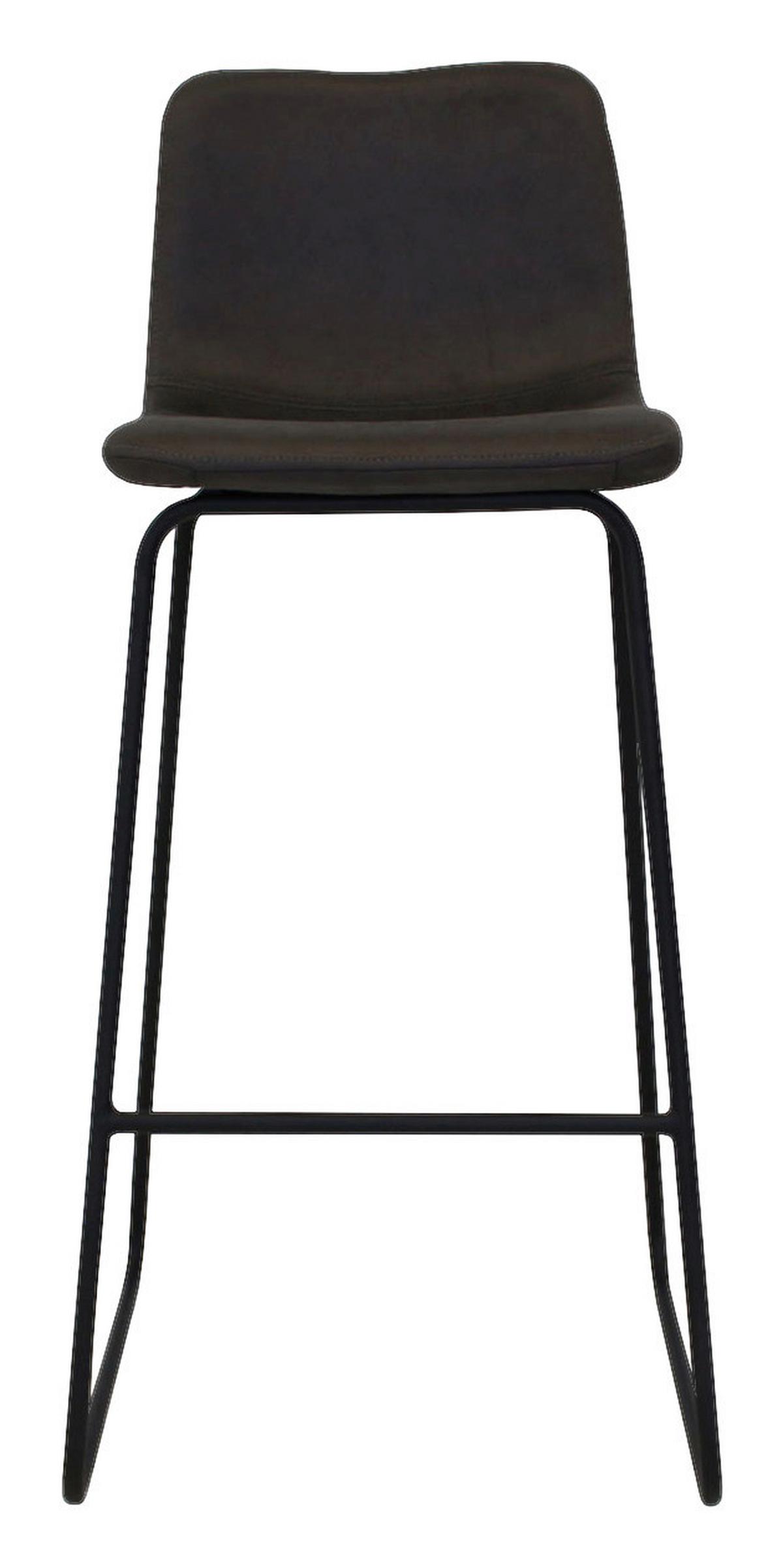 Barhocker-Set Byron Lederoptik ca. 48x102 cm 2er-Set Schwarz - Anthrazit/Schwarz, LIFESTYLE, Kunststoff/Metall (48/102/54cm) - MID.YOU