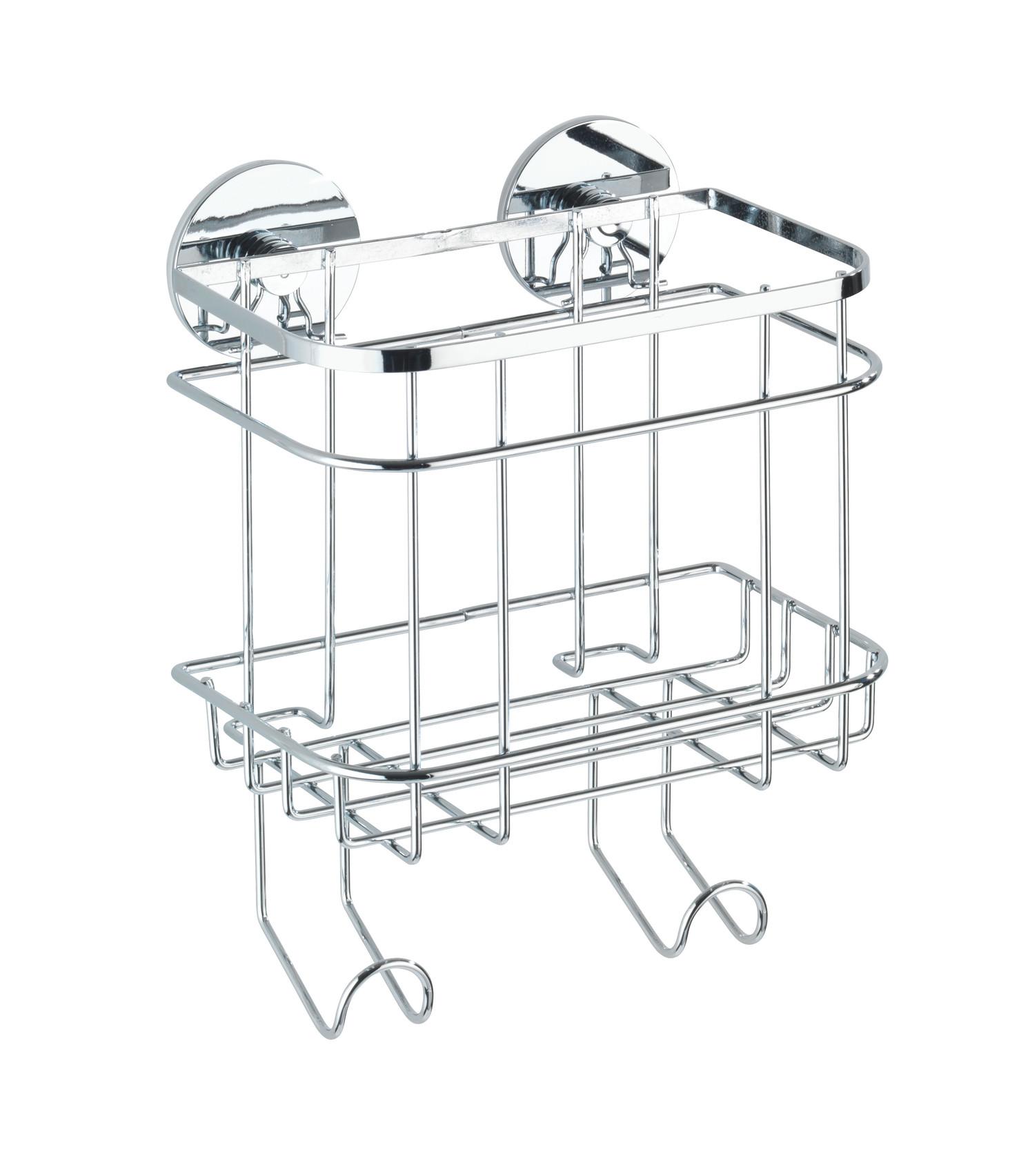 Duschregal Edelstahlfarben - Edelstahlfarben, MODERN, Metall (18/24/12,5cm) - Mömax