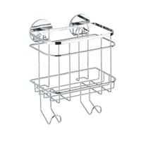 Duschregal Edelstahlfarben - Edelstahlfarben, MODERN, Metall (18/24/12,5cm) - Mömax