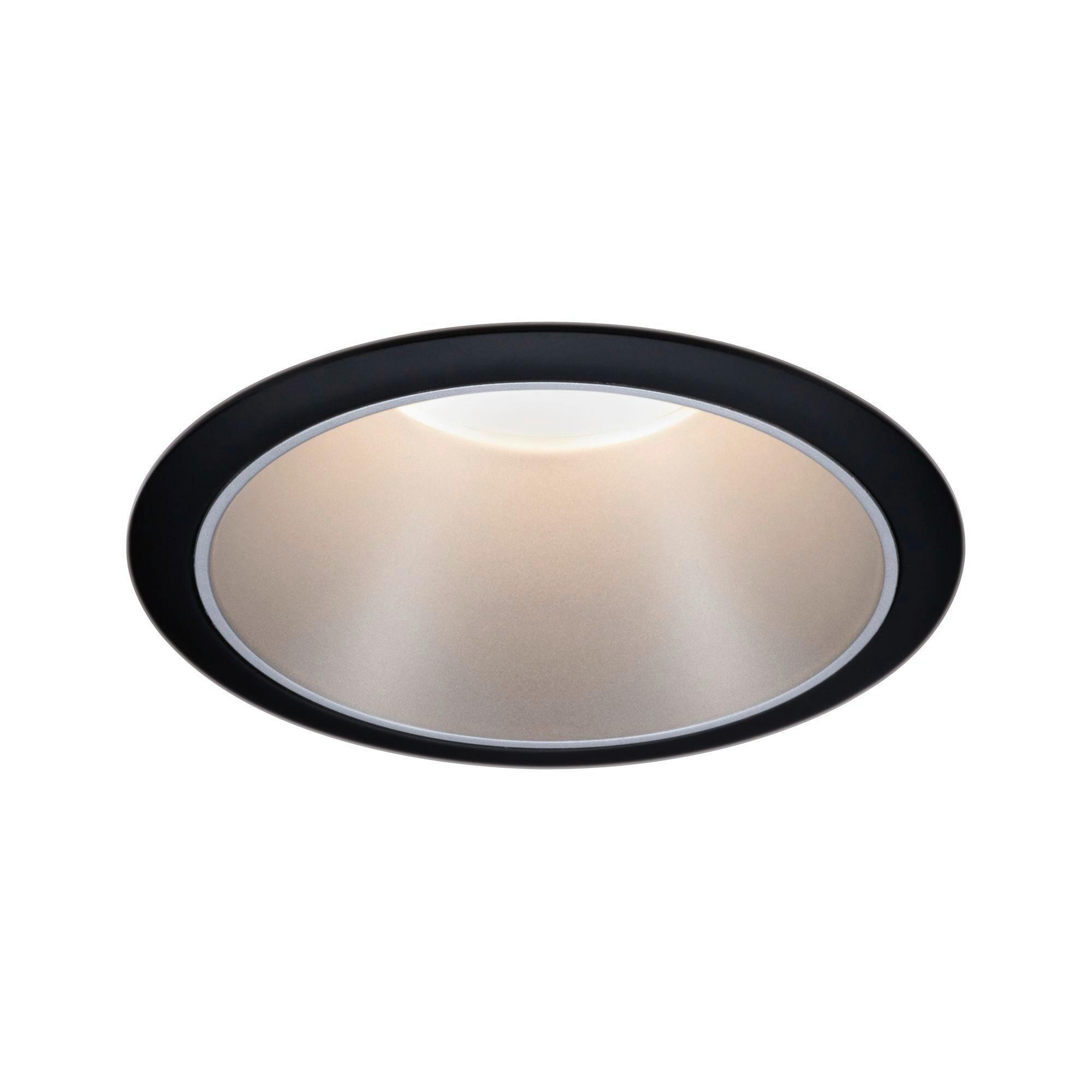 LED-Spot Cole Schwarz/Silberfarben max. 6 W - Silberfarben/Schwarz, Design, Kunststoff/Metall (8,8cm) - Paulmann