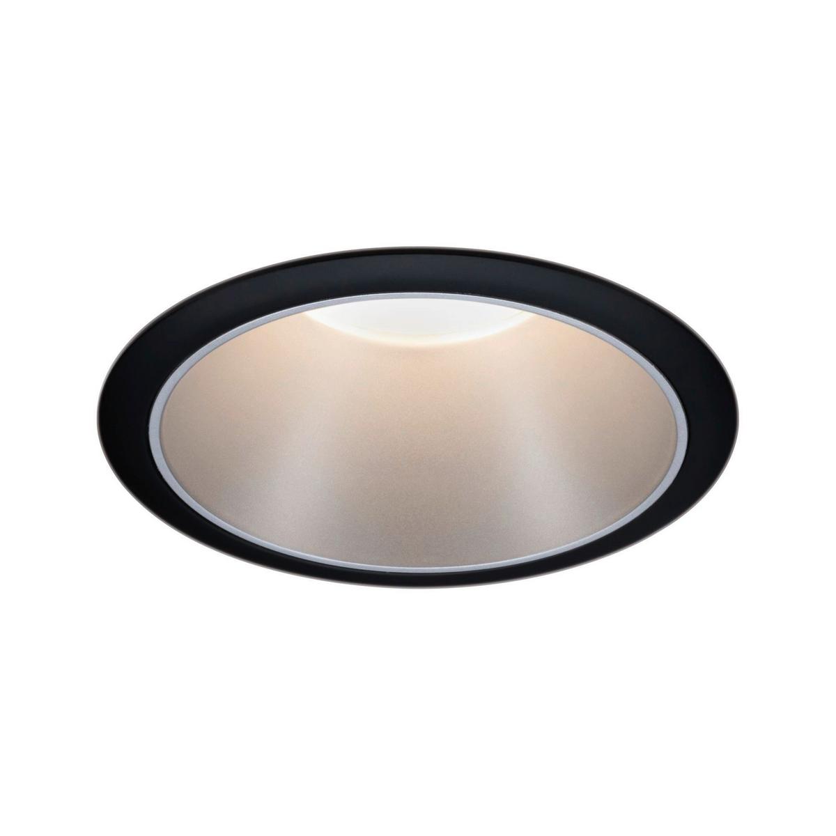 LED-Spot Cole Schwarz/Silberfarben max. 6 W - Silberfarben/Schwarz, Design, Kunststoff/Metall (8,8cm) - Paulmann