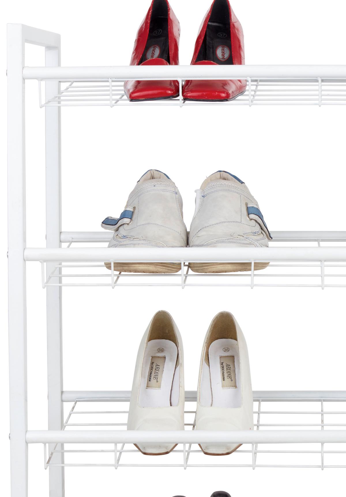 Regal Za Čevlje Rom, Bela, 4 Police - bela, Moderno, kovina (80/83/30cm) - Modern Living