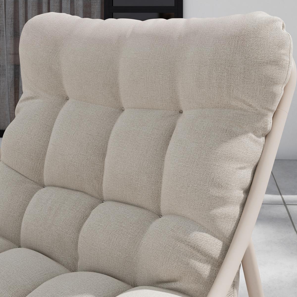 Vrtni Set Samba, Bež, 4-Delno - bež, Moderno, kovina/steklo (131/85,5/89cm) - Mömax