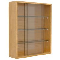 HÄNGEVITRINE DRIVALO M - Honigeiche/Transparent, Design, Glas/Holzwerkstoff (50/60/15cm) - MID.YOU