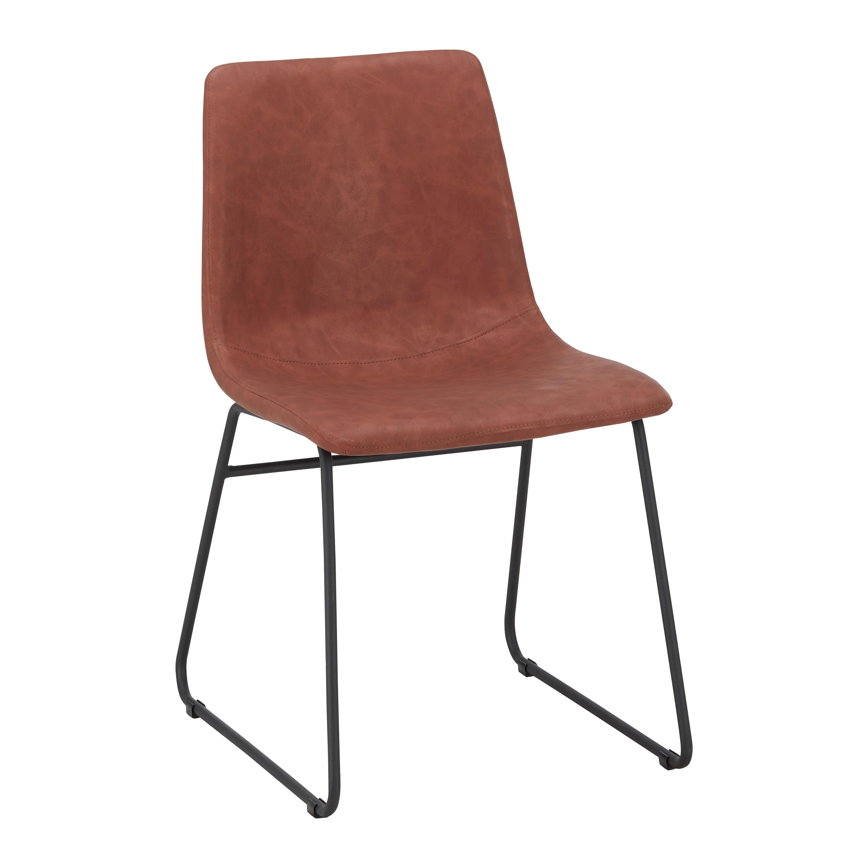 KRZESŁO ADARA - czarny/brązowy, Modern, metal/tkanina (54,5/79,5/45,5cm) - Bessagi Home