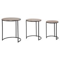 SATZTISCH WL6.761 - Goldfarben/Schwarz, Design, Metall - MID.YOU