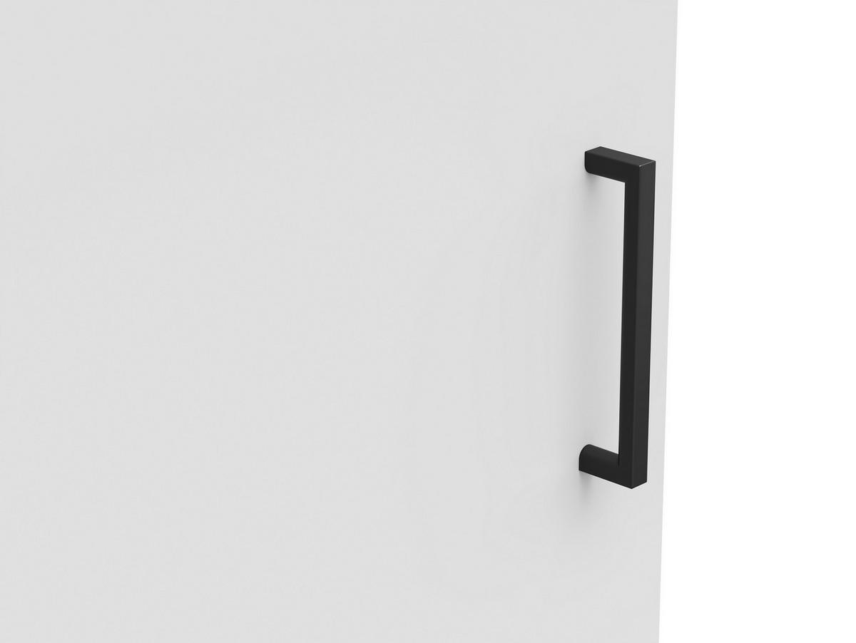 Komoda Multi - bijela/crna, Moderno, drvni materijal/plastika (45/115/40cm) - Modern Living