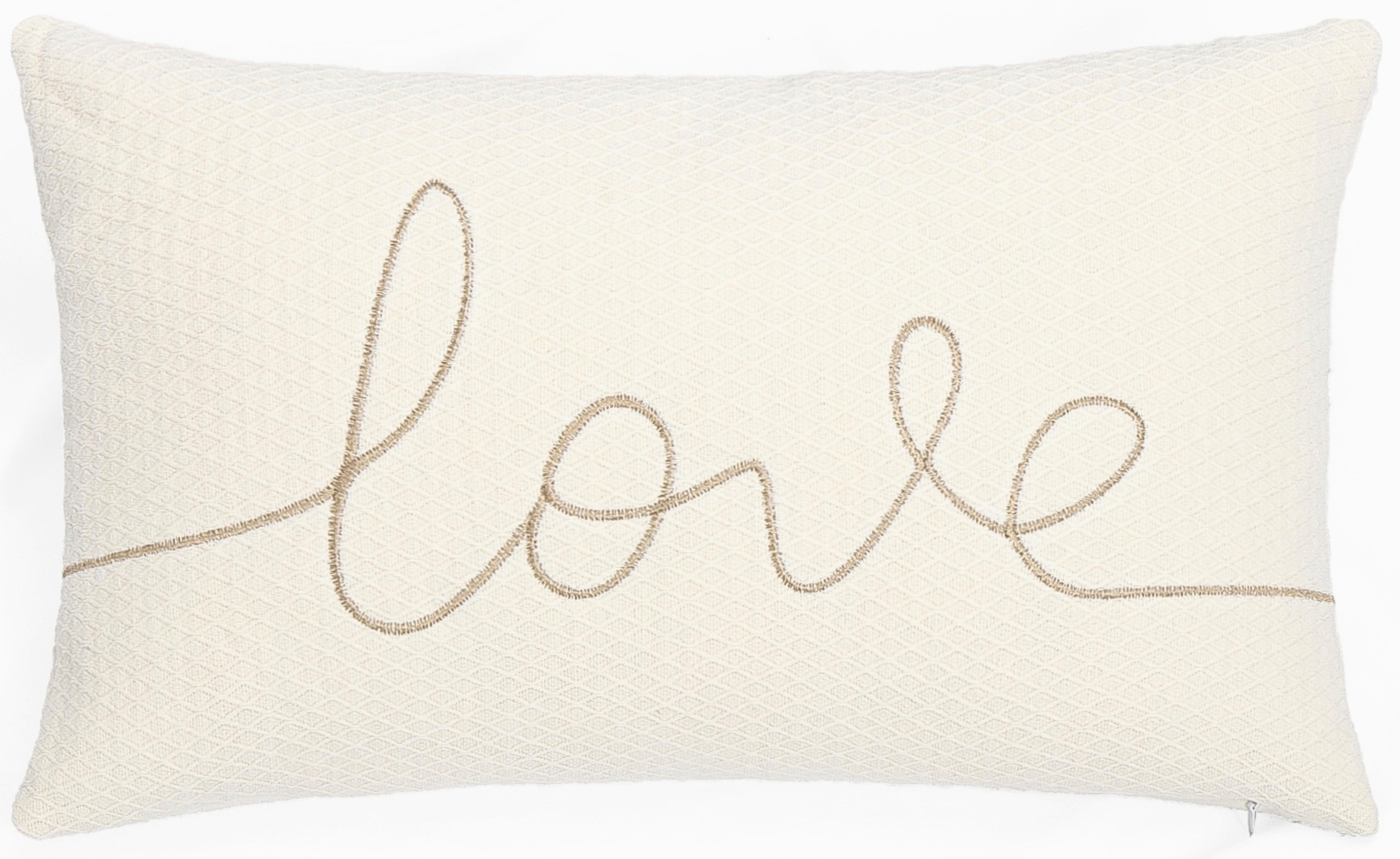 Díszpárna Emotion 30/50 - fehér, textil (30/50cm) - Mömax