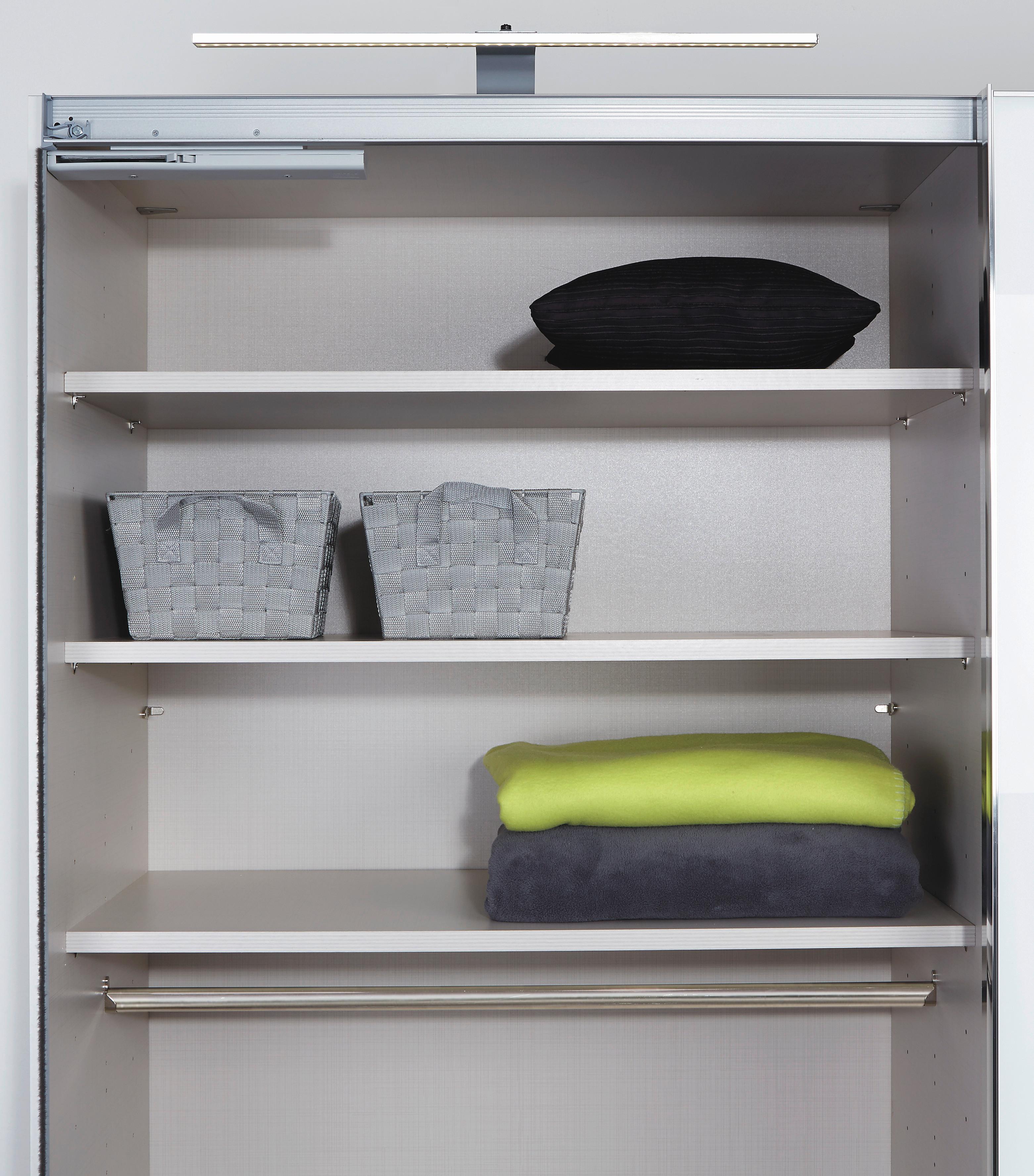 Set Polica Sonate - siva, Moderno, drvni materijal (97/2,2/48cm) - Premium Living