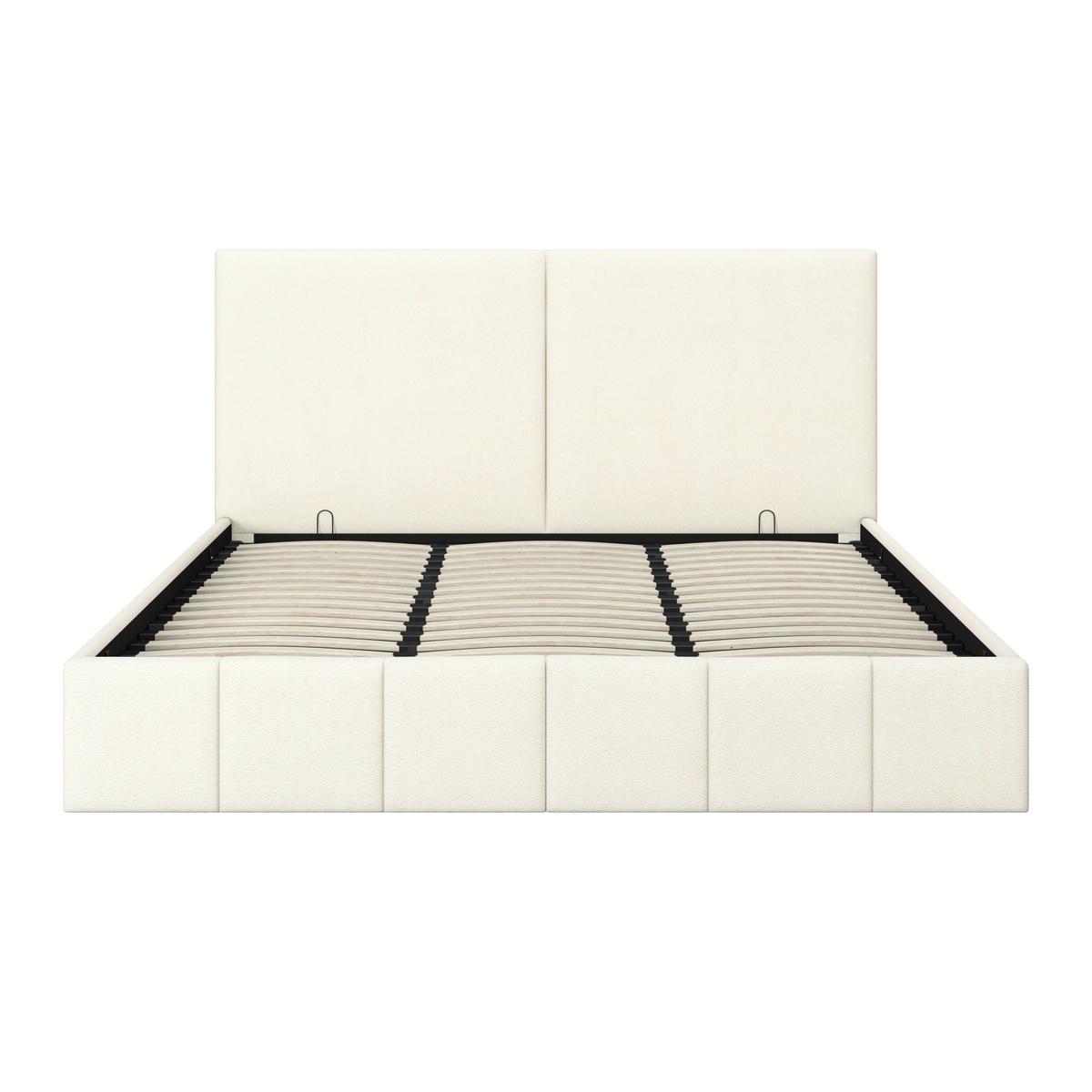 Tapecirani Krevet Mila - Elfenbein/crna, Moderno, drvni materijal/metal (180/200cm) - Bessagi Home