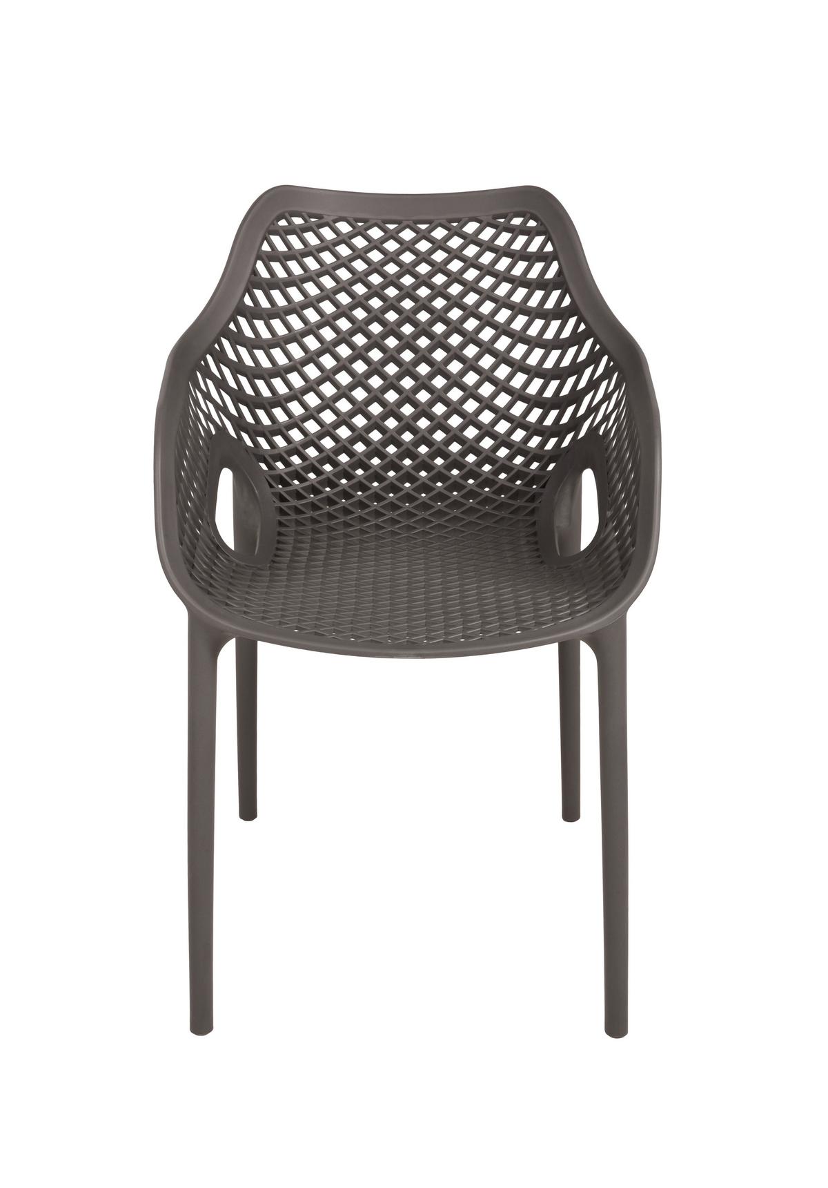 Gartenstuhl-Set Lauria Anthrazit, 2er Set - Anthrazit, MODERN, Kunststoff (53/82/60cm) - Gardenson