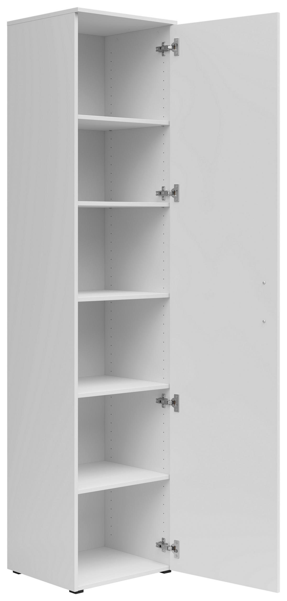 Dulap MULTI - alb, Modern, material pe bază de lemn (45/195/40cm) - Modern Living