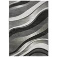 Webteppich Welle 1 ca. 80x150cm - Anthrazit/Weiß, KONVENTIONELL, Textil (80/150cm) - Modern Living Webteppich Welle 1 ca. 80x150cm - Anthrazit/Weiß, KONVENTIONELL, Textil (80/150cm) - Modern Living