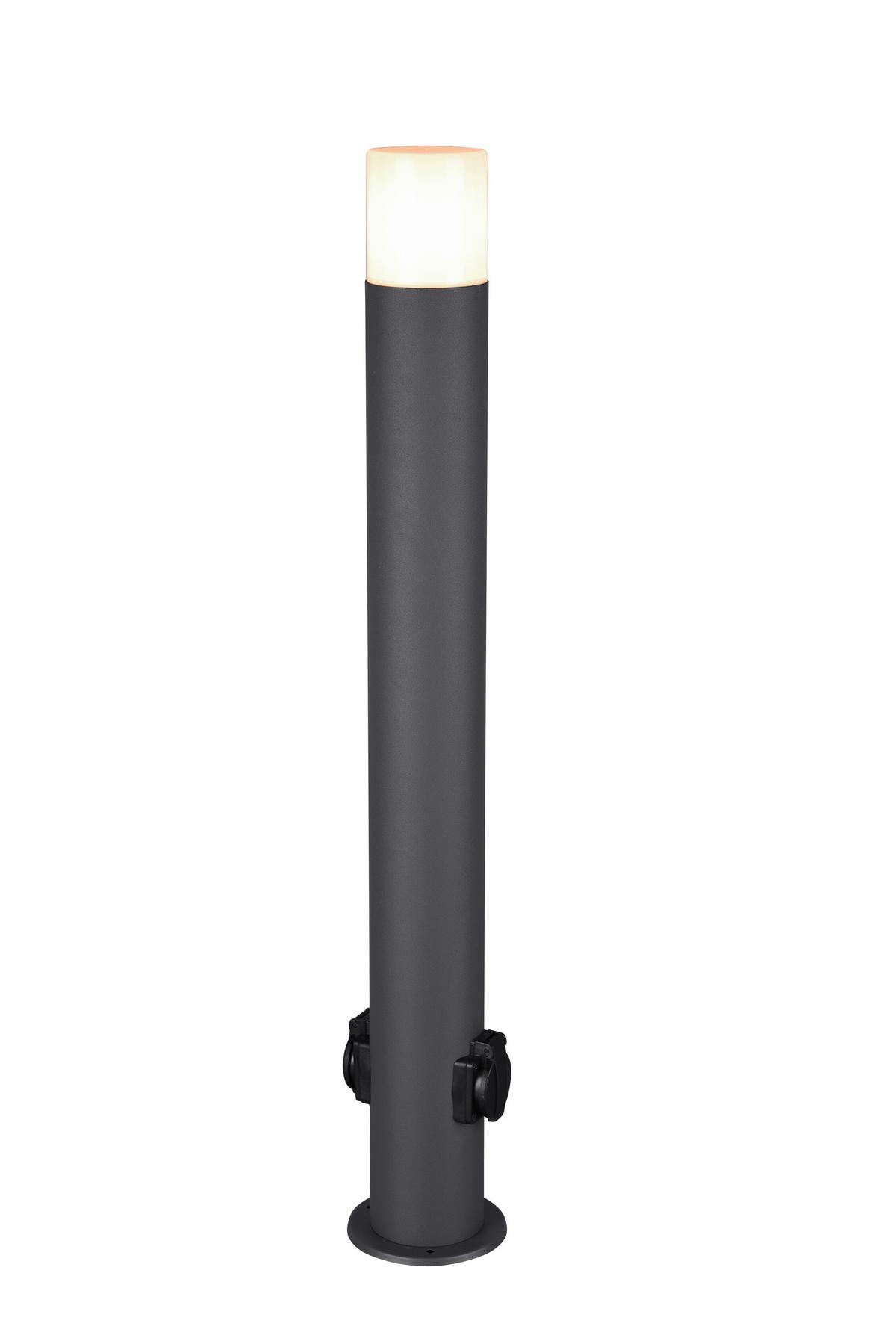 Wegleuchte Hoosic in Anthrazit max. 28 Watt - Anthrazit, Design, Kunststoff/Metall (12/80cm) - Trio Leuchten