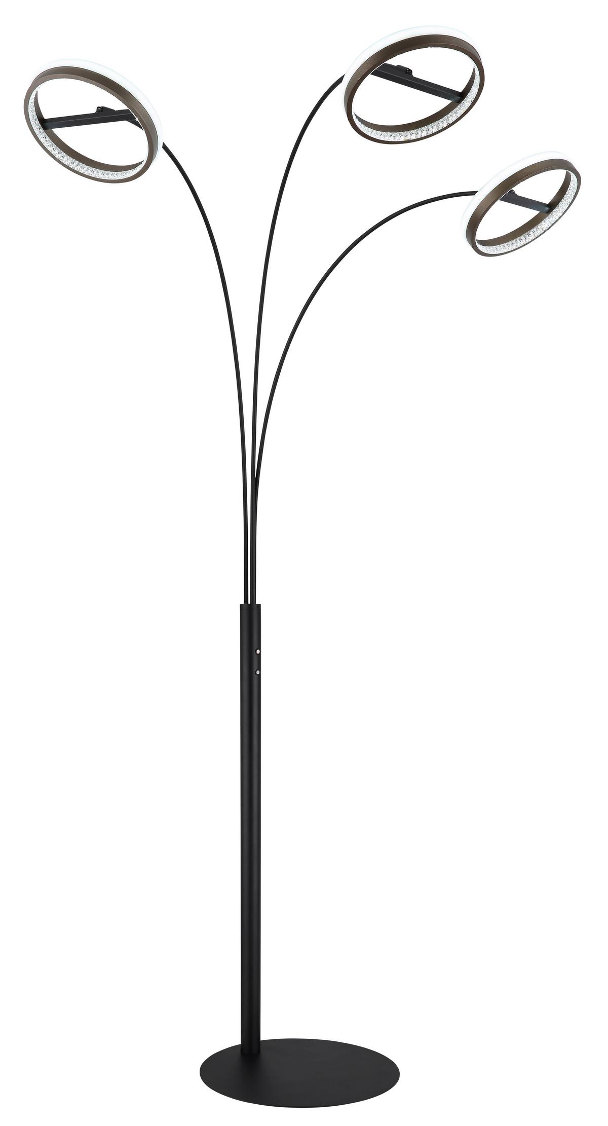 Led-stehleuchte 67179s1 Della - Klar/Weiss, Design, Kunststoff/Metall (83,7/102,3/190,2cm) - Globo
