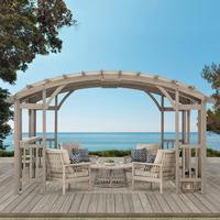 Pavillon Naturfarben/Hellgrau - Hellgrau, Basics, Textil (427/250/305cm)