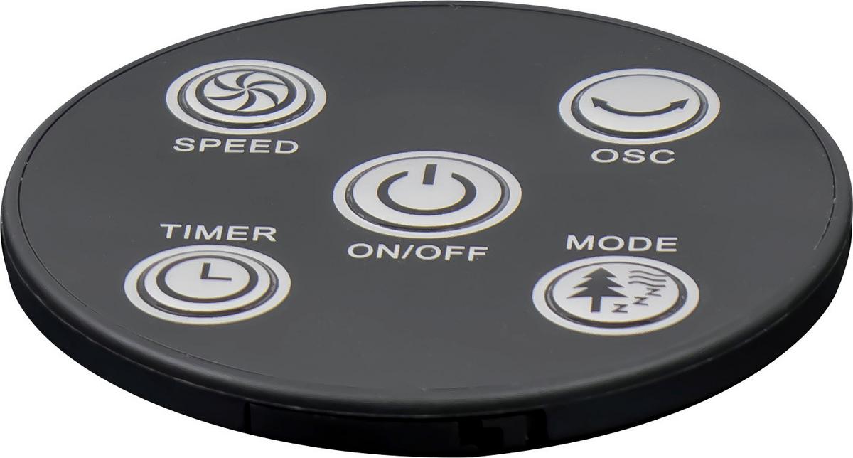 Standventilator Nani Weiss/Schwarz max. 45 Watt - Weiss/Schwarz, Konventionell, Kunststoff (27/81cm) - Mömax