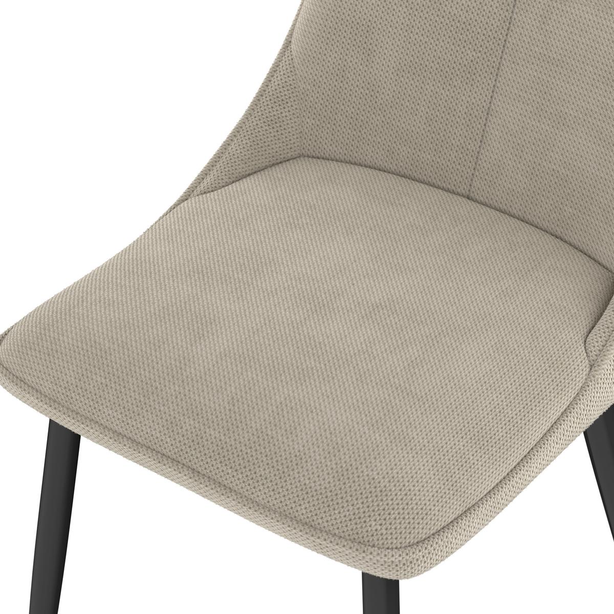 Stolica Vera Giga-S - bež/crna, Konvencionalno, drvo/metal (46/86/59cm)