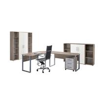 Büro Office Edition Set 5 Weiß/Sonoma Eiche - Weiß/Sonoma Eiche, MODERN, Holzwerkstoff - MID.YOU
