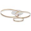 LED-DECKENLEUCHTE CHRISTIAN - Champagner/Opal, Basics, Kunststoff/Metall (77,5/58,5/17,5cm)