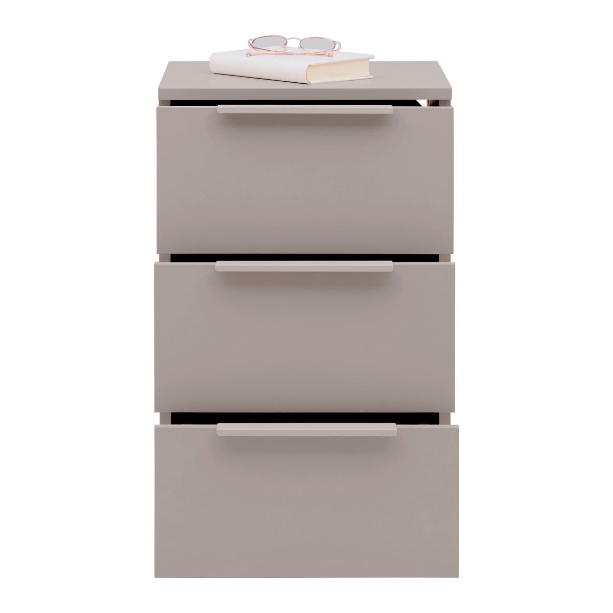 Nachttisch Dune Kaschmir ca. 40x65x38cm - Kaschmir, MODERN, Holzwerkstoff/Metall (40/65/38cm) - Mömax