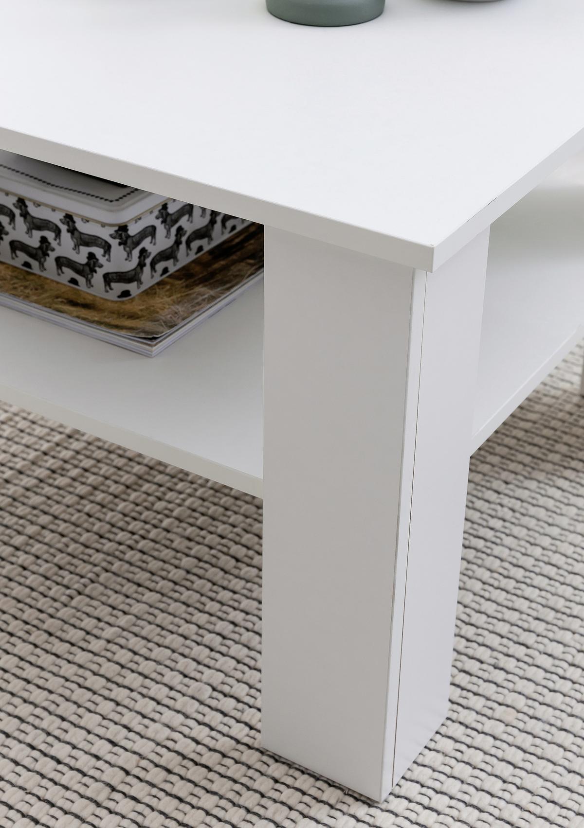 Dohányzóasztal Mid.you - fehér, Konventionell, faalapú anyag (60/60/42cm) - MID.YOU