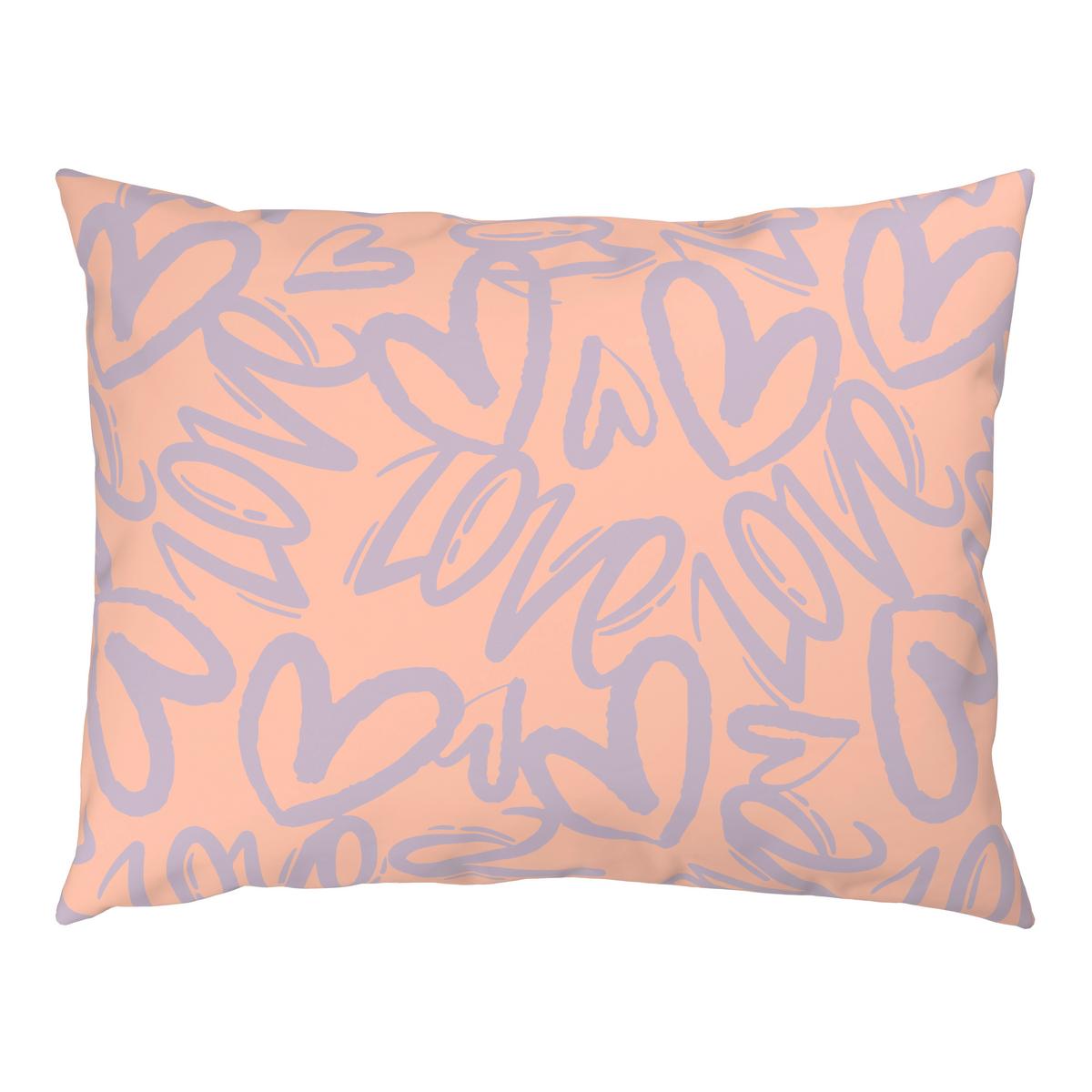 Bettwäsche Young Heart Hellrosa/Flieder ca. 140x200cm - Hellrosa/Flieder, ROMANTIK / LANDHAUS, Textil (140/200cm) - Mömax