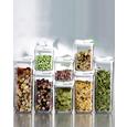 Set Cutii Alimentare Clicky - clar/alb, plastic - Modern Living Set Cutii Alimentare Clicky - clar/alb, plastic - Modern Living