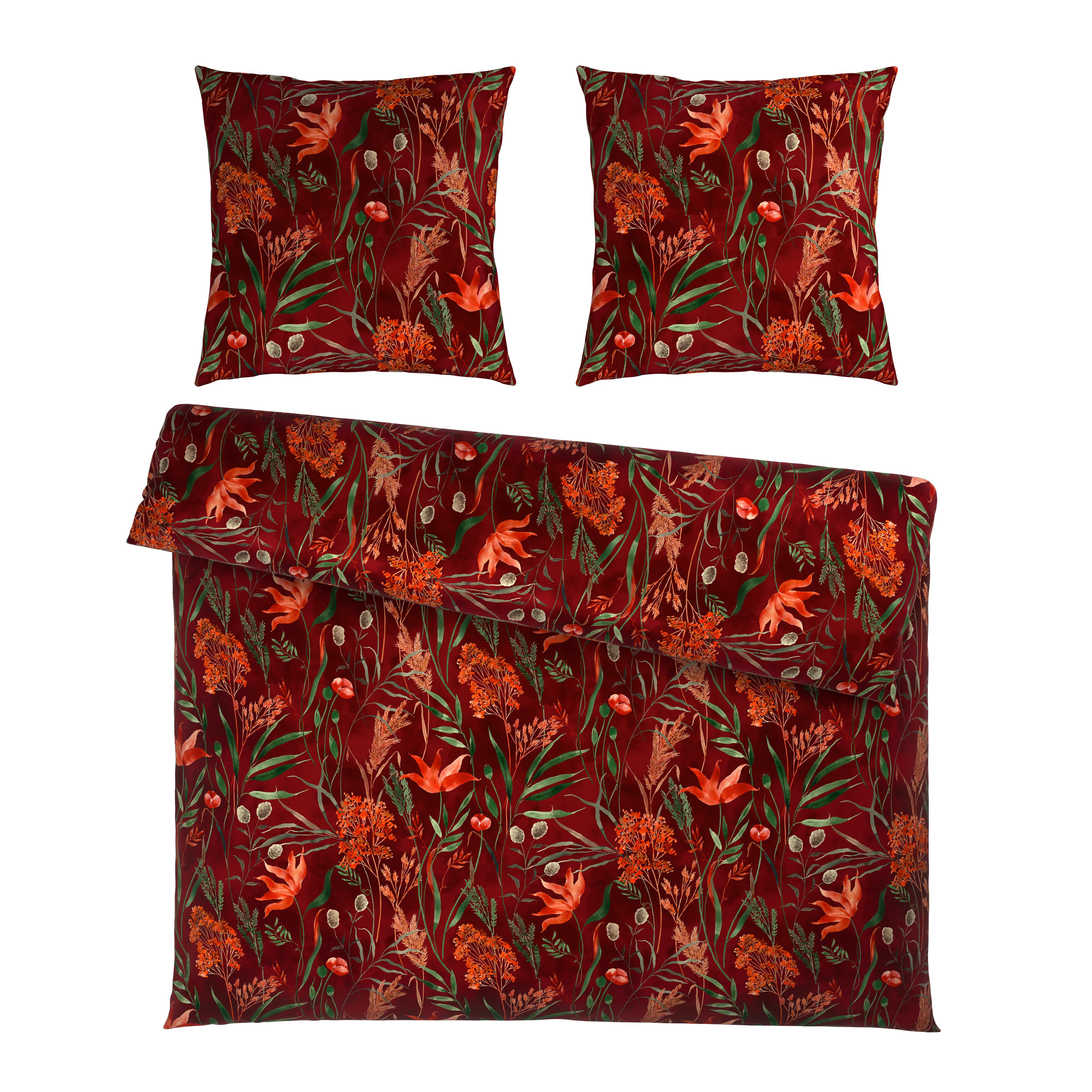 Bettwäsche Nora XXL Rot ca. 200x200cm - Rot, MODERN, Textil (200/200cm) - Mömax