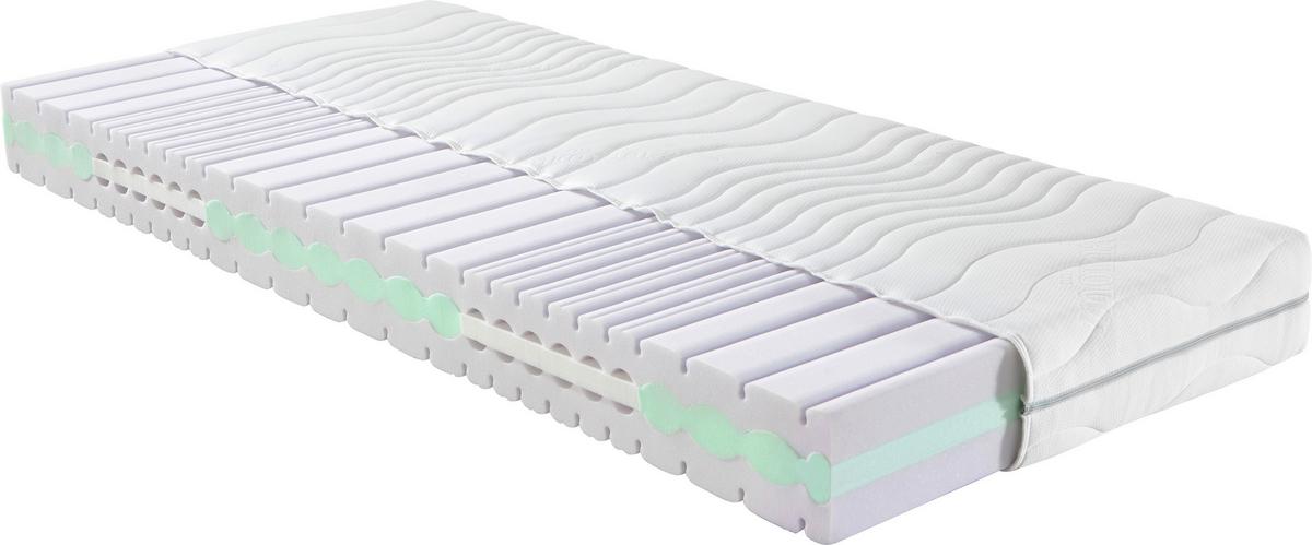 Komfortschaummatratze Premium Sinus H2 ca. 140x200cm - Weiss (140/200cm) - Nadana