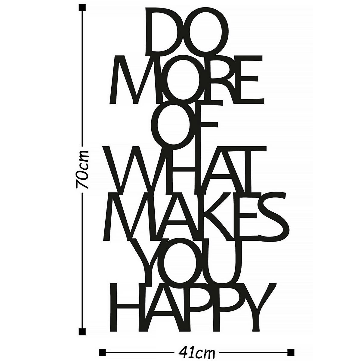 OBRAZ METALOWY DO MORE OF WHAT MAKES YOU - czarny, Basics, metal (41/70cm)