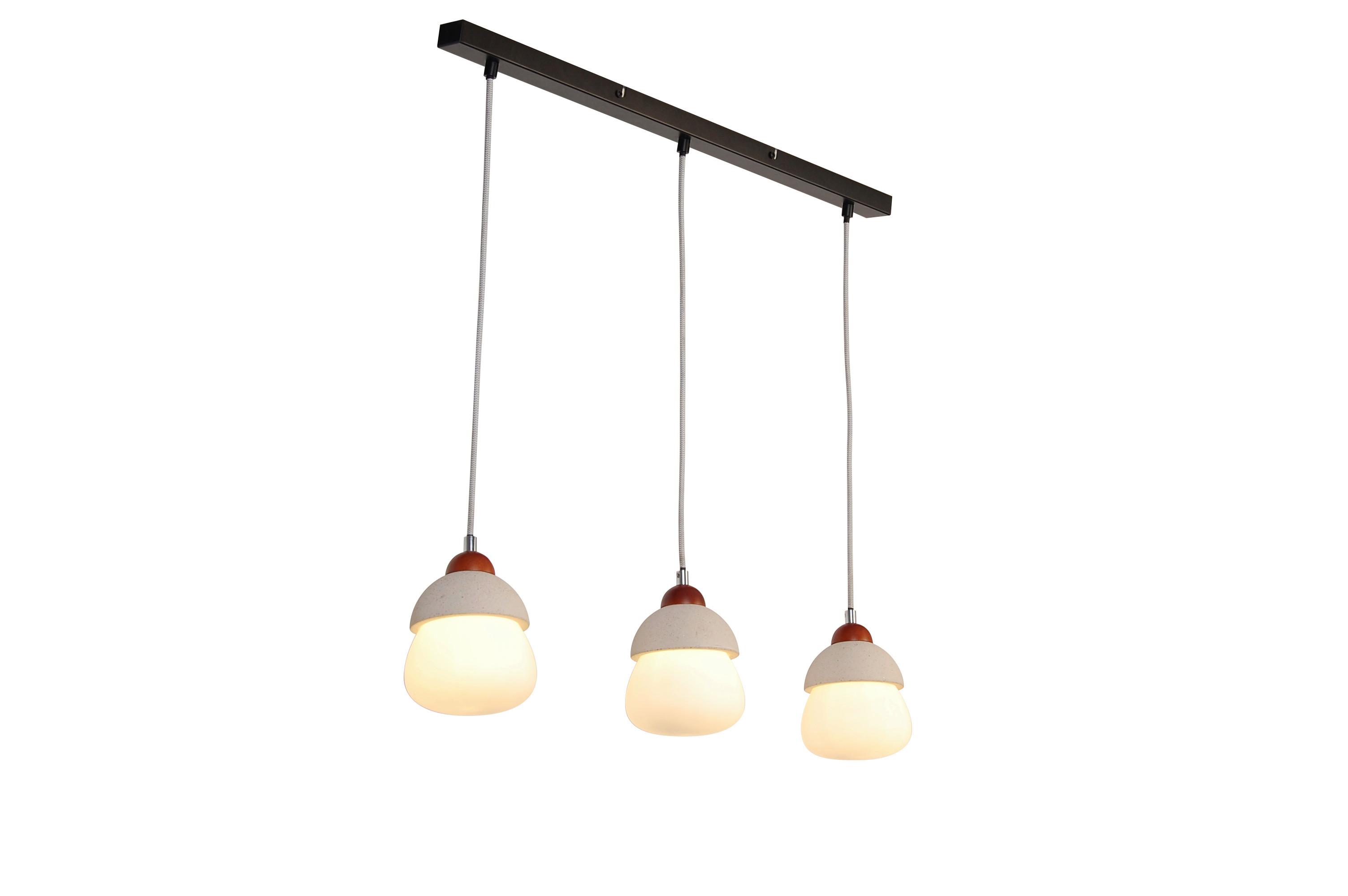 Hängeleuchte Opal max. 18 Watt - Opal, Trend, Glas/Stein (80/13/130cm) - Novel