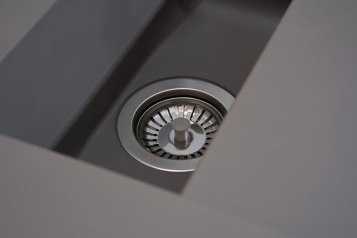 Einbauspüle Denver ca. 100x20x50 cm Grau - Grau, Trend, Glas/Kunststoff (100/20/50cm) - Respekta