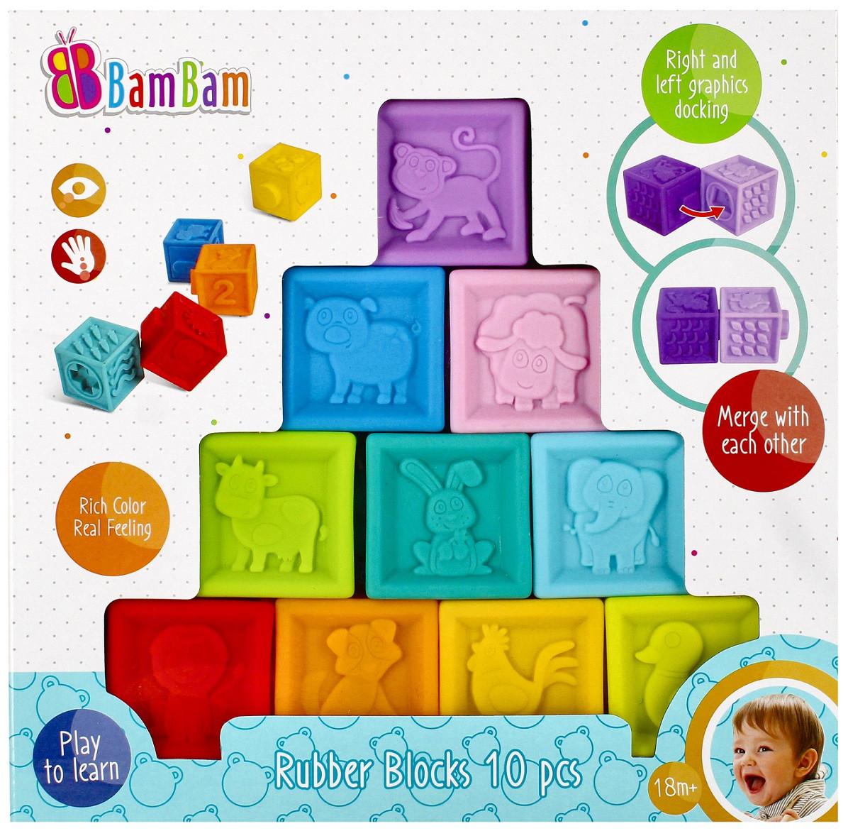 Építőkockák Gumi Bambam
