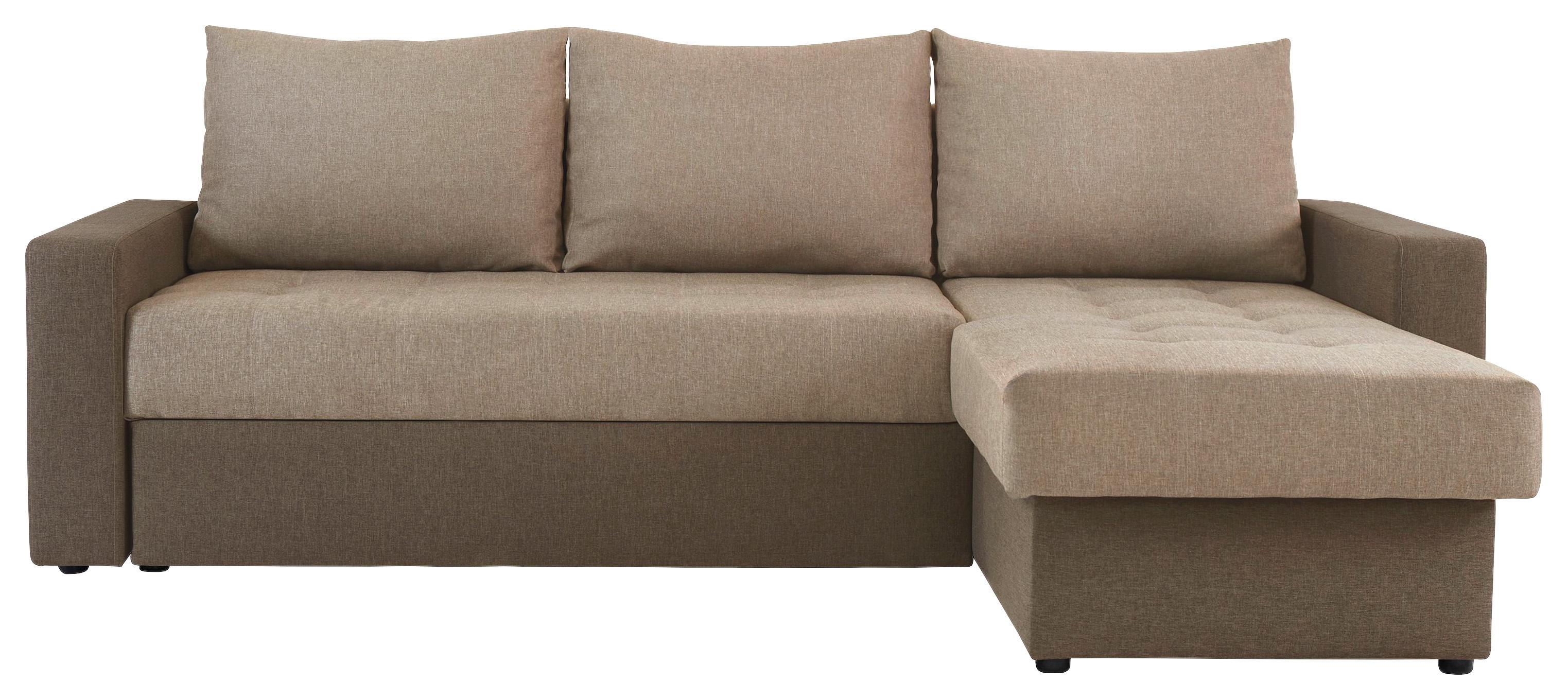 Sedežna Garnitura Atlanta, Z Ležiščem - črna/rjava, Moderno, tekstil (230/160cm) - Modern Living