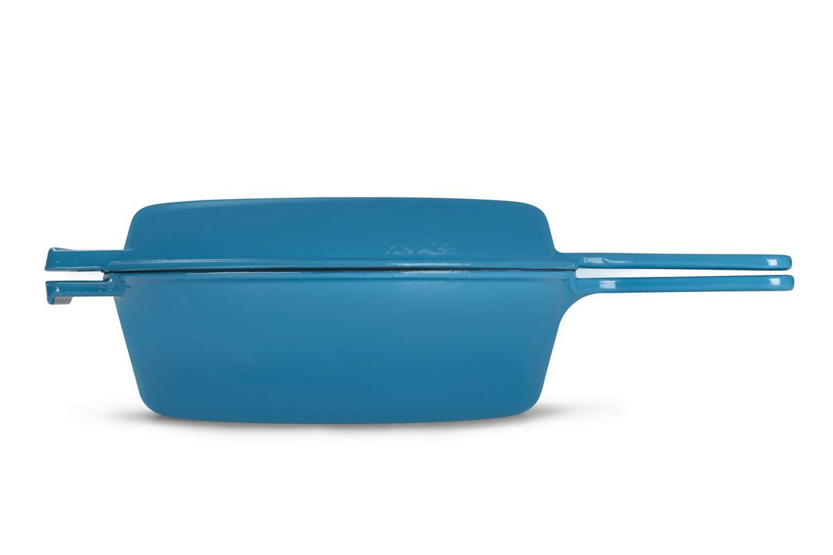 Set Posod Grill, Modra - modra, Basics, kovina (26,5cm) - Echtwerk