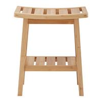 Hocker Bonny Naturfarben Bambus - Naturfarben, MODERN, Naturmaterialien (45/46/25cm) - Bessagi Home
