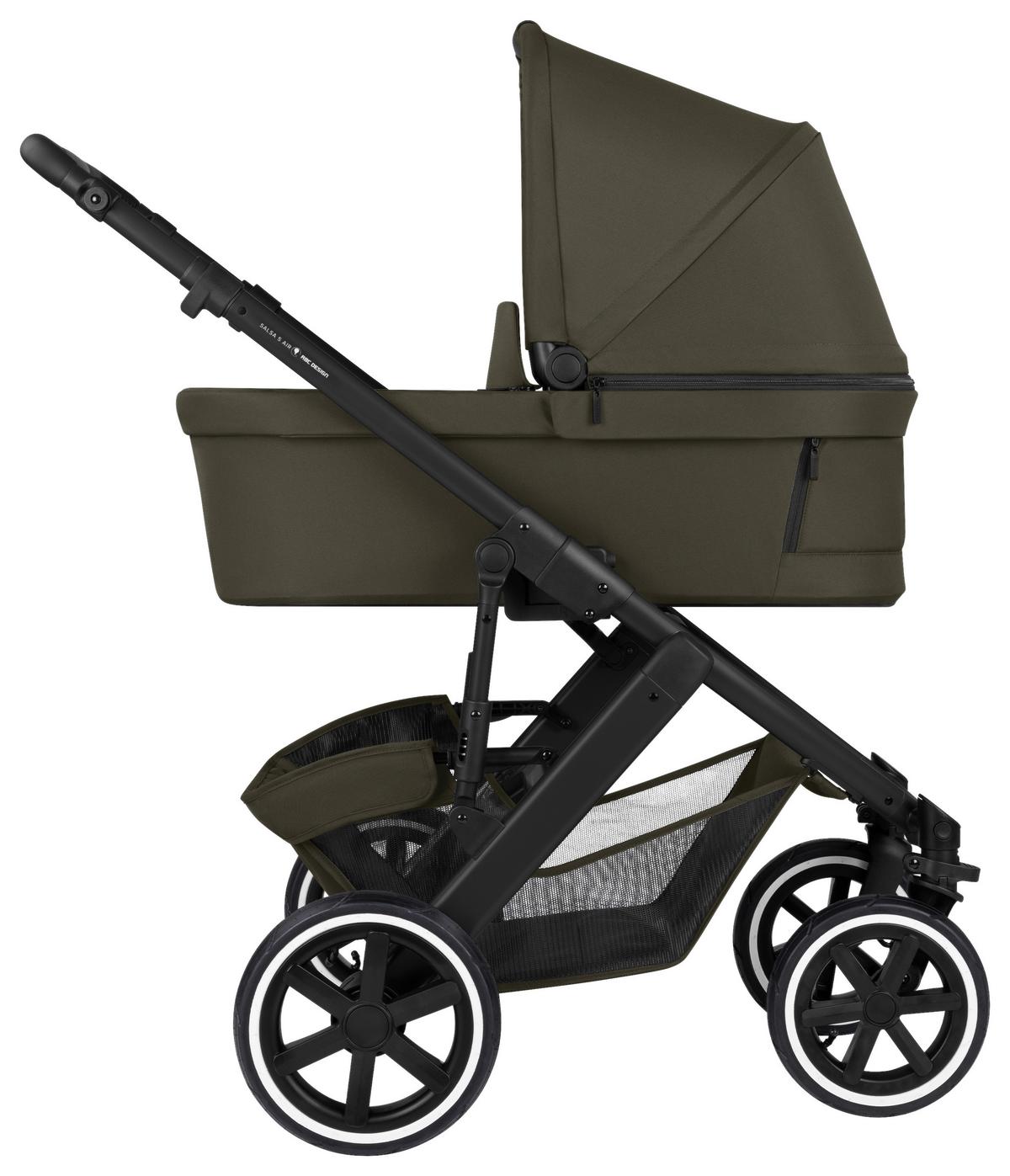 WÓZEK DZIECIĘCY SALSA 5 AIR - szarobrązowy, Basics (63/118/95.5cm) - ABC Design