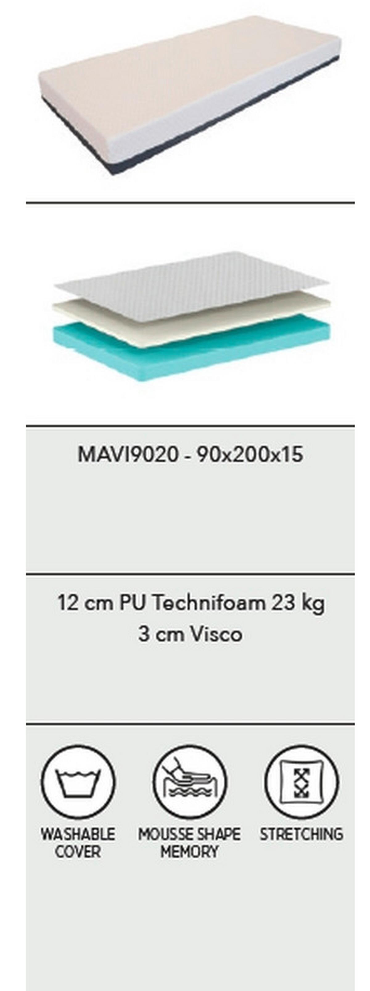 Kaltschaummatratze Classic ca. 90x200 cm - Beige, Basics, Textil (90/200cm) - Vipack