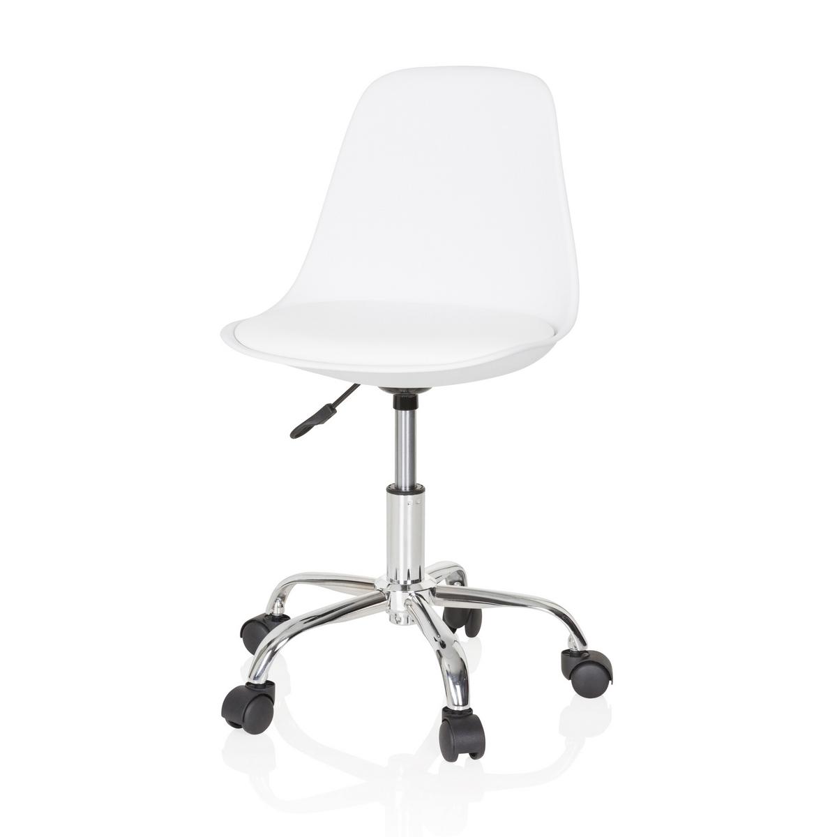 Mladinski Vrtljivi Stol Fancy Ii, Bela - bela, Basics, umetna masa/tekstil (40/72-82/44cm) - MID.YOU