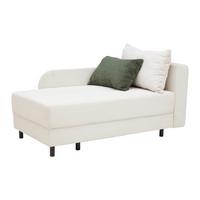 Liege Nova in Perlmutt - Perlmutt/Schwarz, MODERN, Holz/Textil (145/62/85cm) - Mömax