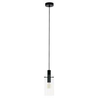 Hängeleuchte Montefino - Klar/Schwarz, Modern, Glas/Metall (11/110cm) - Eglo