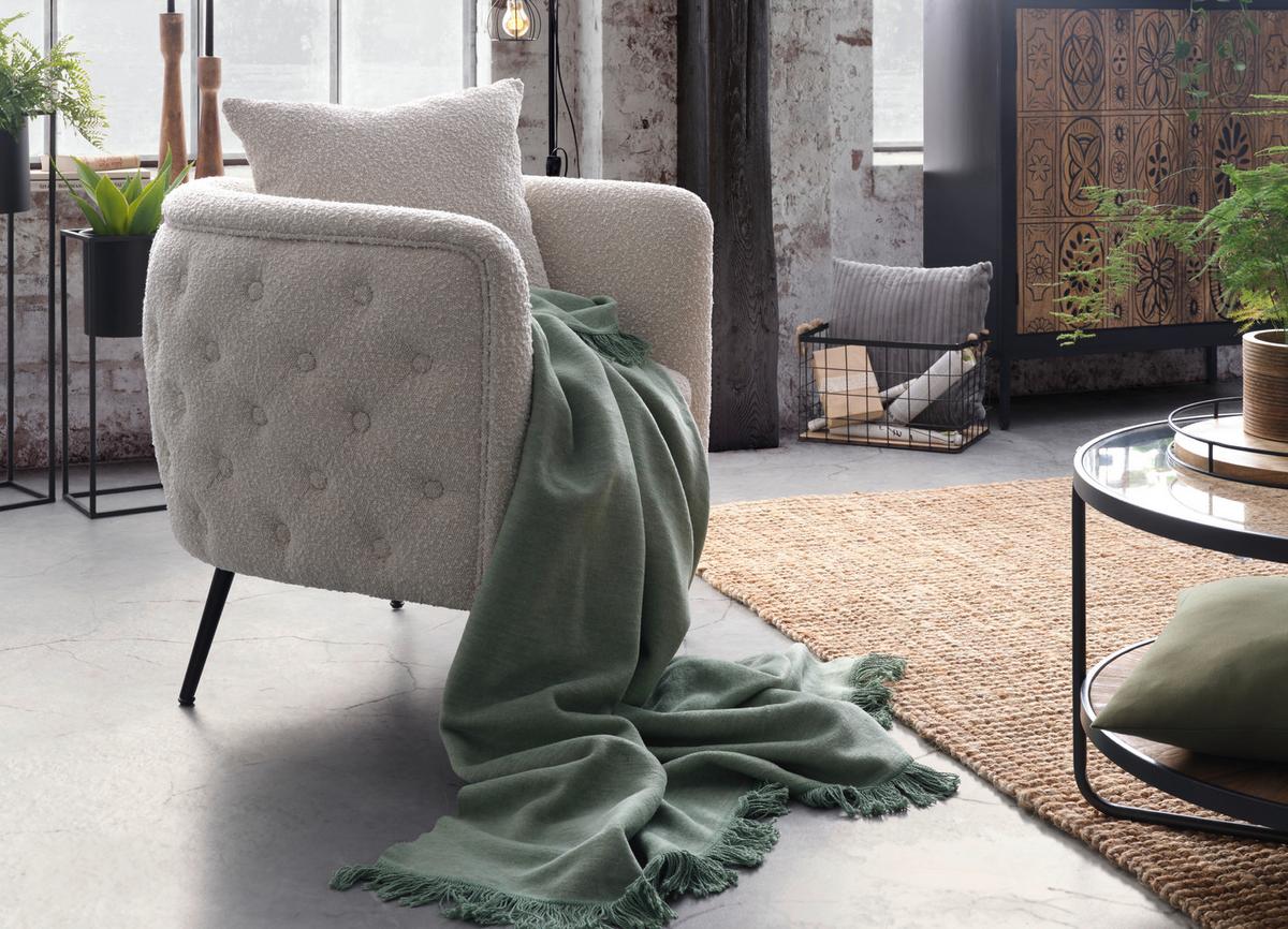 Ukrasni Jastuk Cordi 45x45cm - siva, Konvencionalno, tekstil (45/45cm) - Modern Living