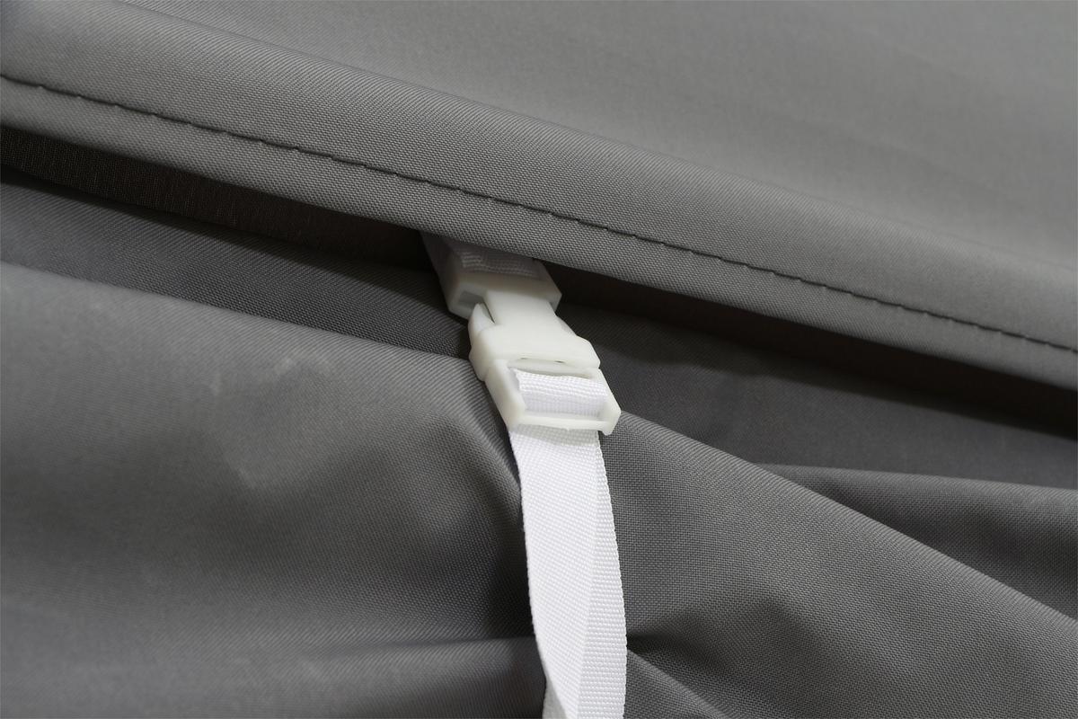 Pavillon 450x300 cm mit Seitenteilen - Grau, KONVENTIONELL, Textil (450/330/300cm) - Siena Garden