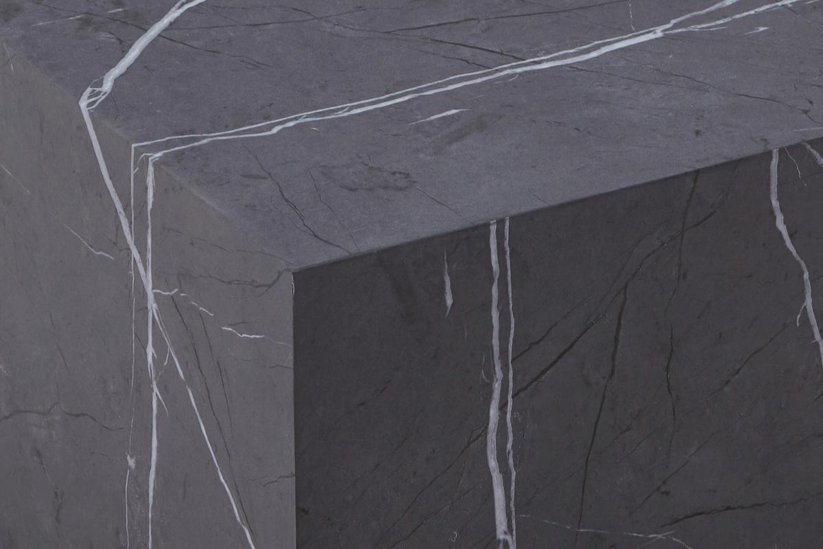 BEISTELLTISCH CUBOID 125 GRAU - Grau, Design, Holzwerkstoff (55/55/40cm) - Kayoom