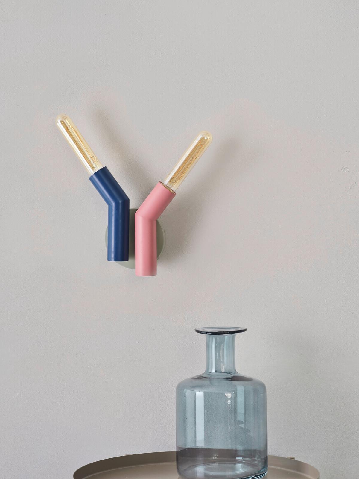 KINKIET DECOR STRAW WALL 2XE27 - Design, metal (18/7.7/21cm) - Osram