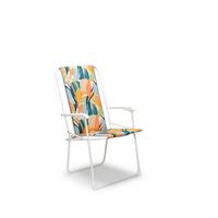 Klappstuhl CHIEMSEE in Multicolor, Weiß, faltbar - Multicolor/Weiß, Basics, Textil/Metall (56/93/53cm) - Gardenson