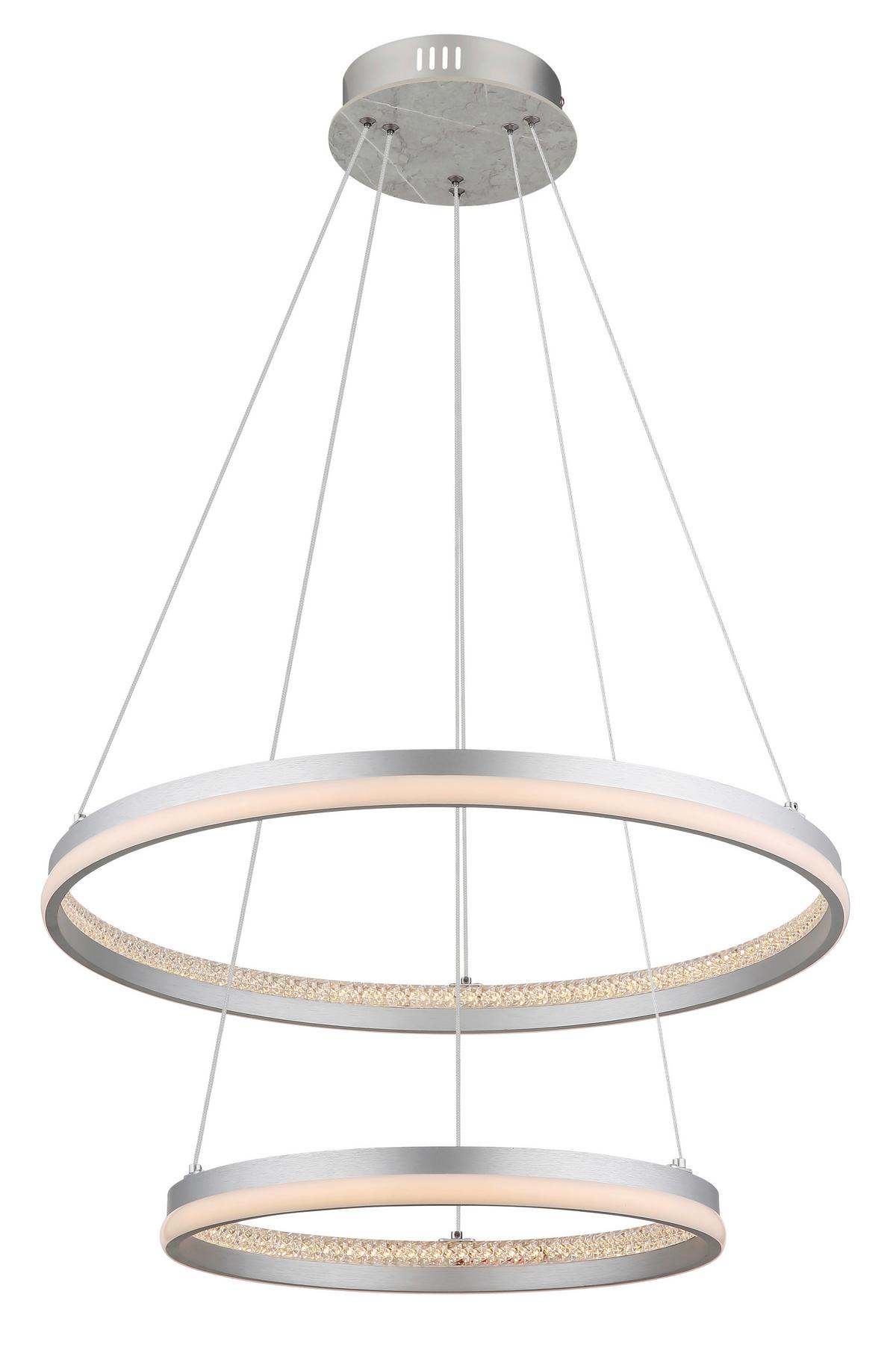 LED-HÄNGELEUCHTE 32000202 MARY - Klar/Weiss, Design, Kunststoff/Metall (59,5/120cm) - Globo